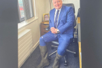 MS wears wellies in Senedd to show support for farmers 